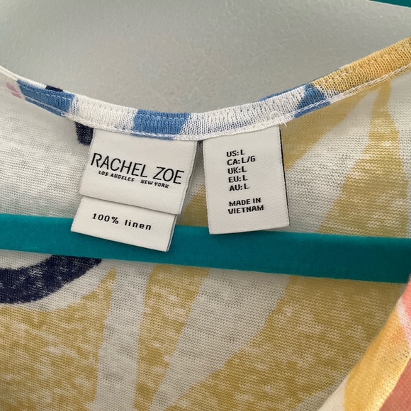 Rachel Zoe Large Multicolor Floral Short Sleeve Top - Picture 4 of 6